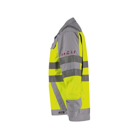 Veste haute visibilité multinormes antistatique arc électrique Jaune fluo/gris graphite – Dassy Franklin