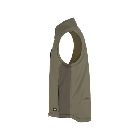 Gilet de travail stretch sans manches hydrofuge Kaki – Dassy FRAME