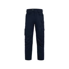 Pantalon de travail stretch 4 directions multipoches slim Marine coupe longue – Dassy Gaudi Flex