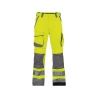 Pantalon de travail haute visibilité multipoches Cordura Jaune fluo/gris ciment – Dassy Chicago