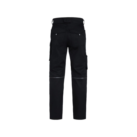 Pantalon de travail stretch 4 directions multipoches slim Noir coupe longue – Dassy Gaudi Flex
