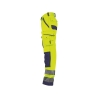 Pantalon de travail haute visibilité multipoches Cordura Jaune fluo/marine – Dassy Chicago