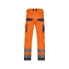 Pantalon de travail haute visibilité multipoches Cordura Orange fluo/marine – Dassy Chicago