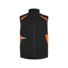 Gilet hiver matelassé sans manches fibre Sorona haute visibilité Noir/jaune fluo – Dassy Callao