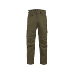 Pantalon de travail stretch 4 directions multipoches slim Kaki coupe courte – Dassy Gaudi Flex