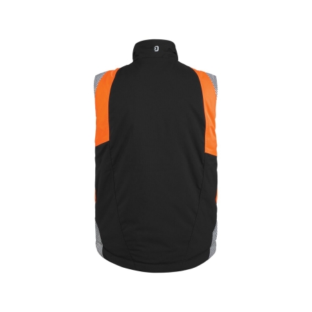 Gilet hiver matelassé sans manches fibre Sorona haute visibilité Noir/jaune fluo – Dassy Callao