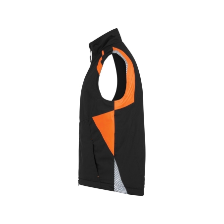 Gilet hiver matelassé sans manches fibre Sorona haute visibilité Noir/jaune fluo – Dassy Callao
