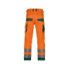 Pantalon de travail haute visibilité multipoches Cordura Orange fluo/vert – Dassy Chicago
