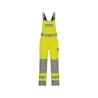 Cotte à bretelles haute visibilité multinormes avec poches genoux Jaune fluo/gris graphite coupe longue – Dassy Colombia