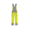 Cotte à bretelles haute visibilité multinormes avec poches genoux Jaune fluo/gris graphite coupe courte – Dassy Colombia
