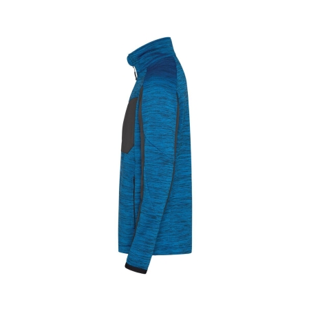 Veste de travail zippée en polyester recyclé multipoches Bleu/gris – Dassy Convex Next