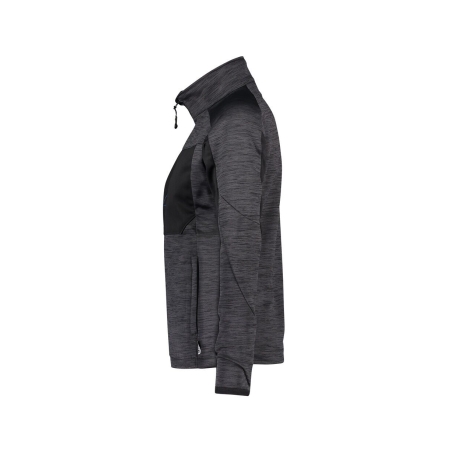 Veste intermédiaire femme coupe cintrée polyester Gris anthracite/noir – Dassy Convex Women