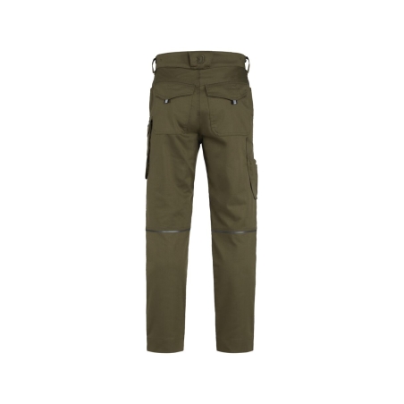 Pantalon de travail stretch 4 directions multipoches slim Kaki – Dassy Gaudi Flex
