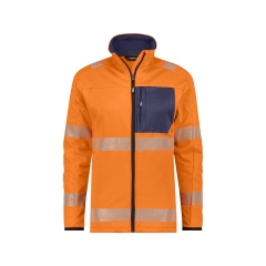 Veste polaire haute visibilité classe 2 zippée Orange fluo/marine – Dassy Camden