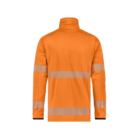 Veste polaire haute visibilité classe 2 zippée Orange fluo/marine – Dassy Camden