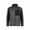 Veste de travail zippée en polyester recyclé multipoches Gris/noir – Dassy Convex Next