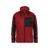 Veste intermédiaire femme coupe cintrée polyester Rouge/noir – Dassy Convex Women