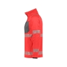 Veste polaire haute visibilité classe 2 zippée Rouge fluo/gris ciment – Dassy Camden