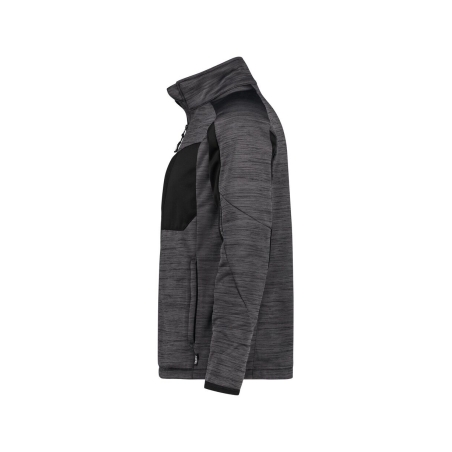 Veste de travail zippée en polyester recyclé multipoches Gris/noir – Dassy Convex Next