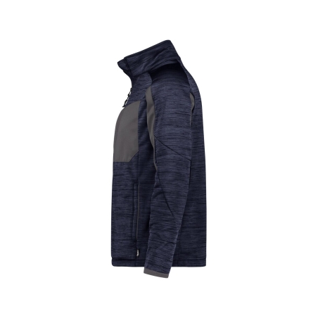 Veste de travail zippée en polyester recyclé multipoches Marine/gris – Dassy Convex Next
