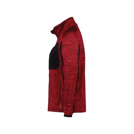 Veste intermédiaire femme coupe cintrée polyester Rouge/noir – Dassy Convex Women