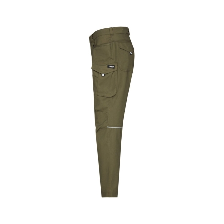 Pantalon de travail stretch multipoches coupe femme slim Kaki – Dassy Gaudi Flex women