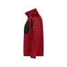 Veste de travail zippée en polyester recyclé multipoches Rouge/noir – Dassy Convex Next