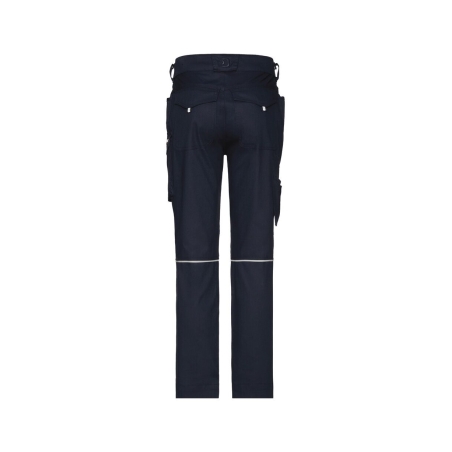 Pantalon de travail stretch multipoches coupe femme slim Marine – Dassy Gaudi Flex women