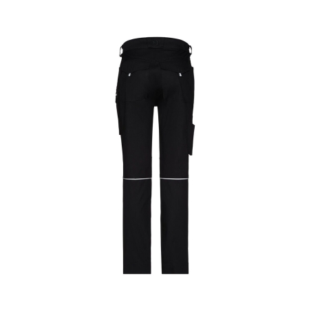 Pantalon de travail stretch multipoches coupe femme slim Noir – Dassy Gaudi Flex women