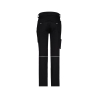 Pantalon de travail stretch multipoches coupe femme slim Noir – Dassy Gaudi Flex women