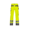 Pantalon de travail haute visibilité multi-poches Cordura Jaune fluo/gris ciment coupe longue – Dassy Glasgow