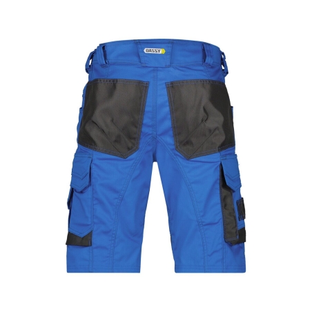 Bermuda de travail stretch multipoches Cordura Bleu azur/gris anthracite – Dassy Cosmic
