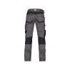 Pantalon peintre femme stretch multipoches genouillères Gris anthracite/noir – Dassy Dynax Women