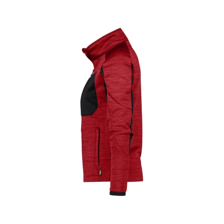 Veste de travail coupe cintrée femme en polyester recyclé Rouge/noir – Dassy Convex Next Women