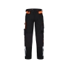Pantalon de travail stretch multipoches avec genouillères Noir/orange – Dassy Canton