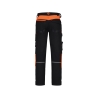 Pantalon de travail stretch multipoches avec genouillères Noir/orange – Dassy Canton
