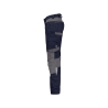 Pantalon peintre femme stretch multipoches genouillères Bleu nuit/gris anthracite – Dassy Dynax Women