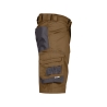 Bermuda de travail stretch multipoches Cordura Camel/gris anthracite – Dassy Cosmic