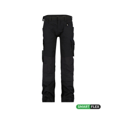 Pantalon peintre femme stretch multipoches genouillères Noir – Dassy Dynax Women