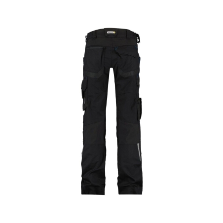 Pantalon peintre femme stretch multipoches genouillères Noir – Dassy Dynax Women