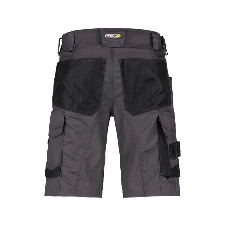 Bermuda de travail stretch multipoches Cordura Gris anthracite/noir – Dassy Cosmic