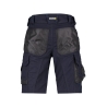 Bermuda de travail stretch multipoches Cordura Bleu nuit/gris anthracite – Dassy Cosmic