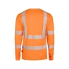T-shirt haute visibilité manches longues tissu recyclé UPF 50+ Orange fluo – Dassy Carterville