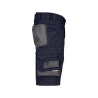 Bermuda de travail stretch multipoches Cordura Bleu nuit/gris anthracite – Dassy Cosmic