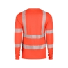 T-shirt haute visibilité manches longues tissu recyclé UPF 50+ Rouge fluo – Dassy Carterville