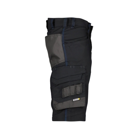 Bermuda de travail stretch multipoches Cordura Noir/gris anthracite – Dassy Cosmic