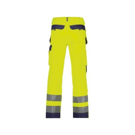 Pantalon de travail haute visibilité multi-poches Cordura Jaune fluo/marine – Dassy Glasgow