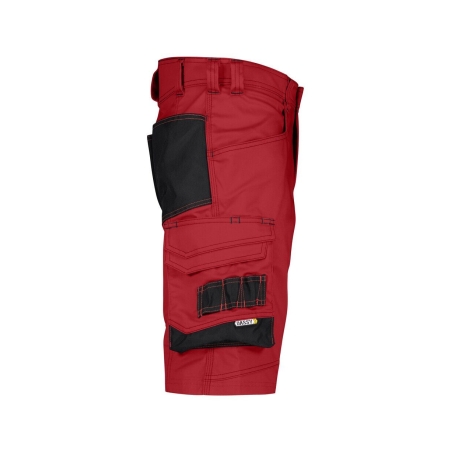 Bermuda de travail stretch multipoches Cordura Rouge/noir – Dassy Cosmic