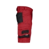 Bermuda de travail stretch multipoches Cordura Rouge/noir – Dassy Cosmic