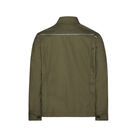 Veste de travail stretch 2 voies multipoches regular fit Kaki – Dassy Foster
